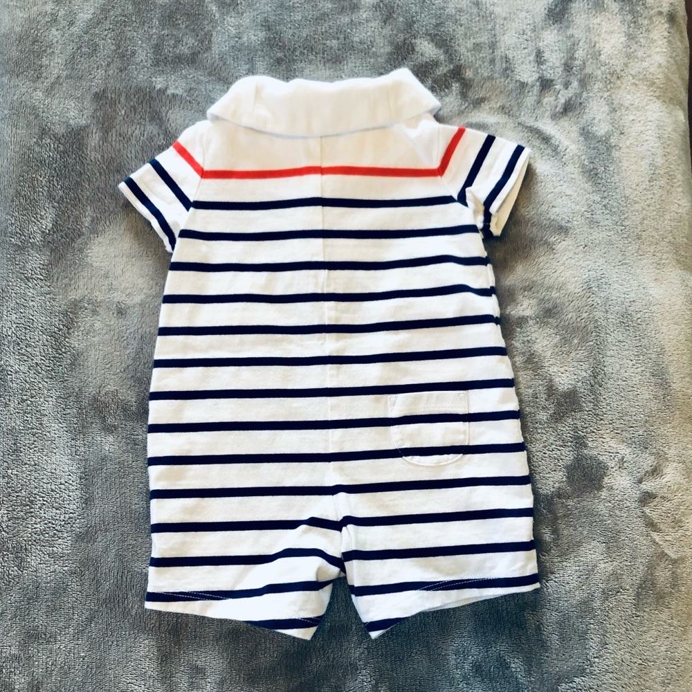 Janie and Jack Sailor Romper - Picture 2 of 3